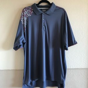 ADIDAS GOLF Climacool Polo Shirt Blue XXL